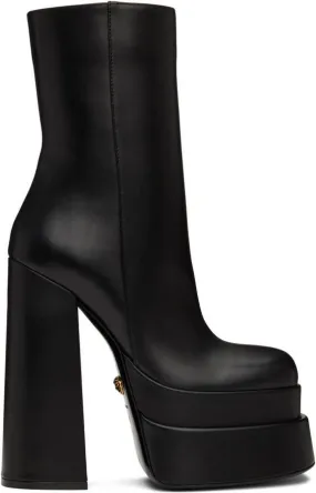 Versace Black Aevitas Platform Boots