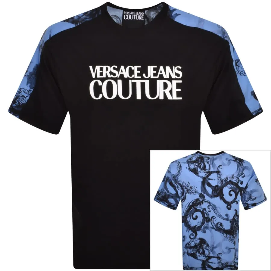 Versace Jeans Couture Logo T Shirt Black