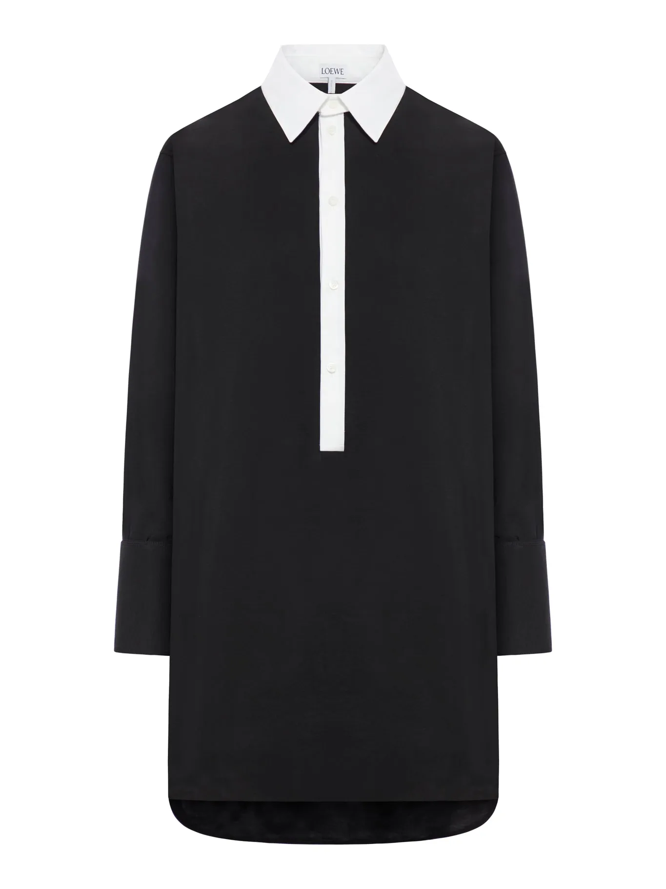 Viscose blend shirtdress