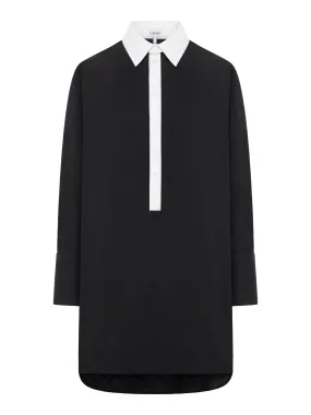 Viscose blend shirtdress