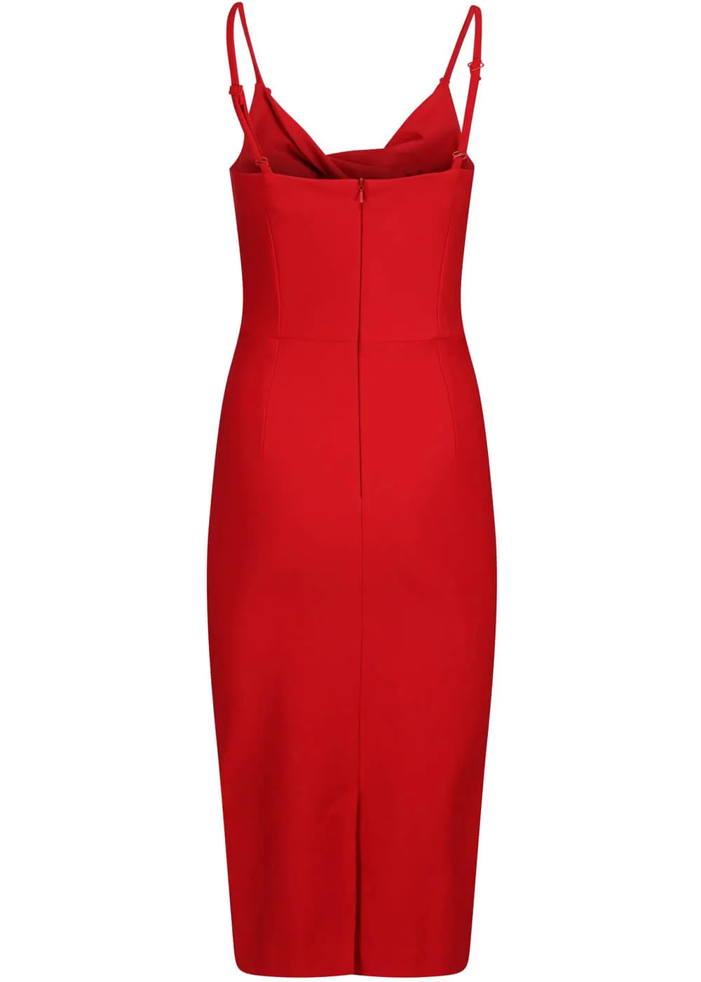 Zoe Vine Rae 50's Pencil Dress Red